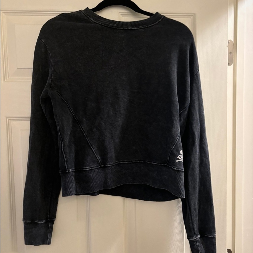 SoulCycle Black Cropped Sweatshirt